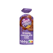 Rijstwafel Snack-a-Jacks chocololate chip pak 166 gram