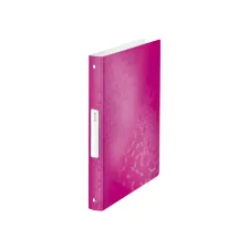 Ringband Leitz WOW A4 4-rings O-mechaniek 25mm PP roze