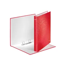 Ringband Leitz WOW A4 maxi 2-rings D-mechaniek 25mm rood