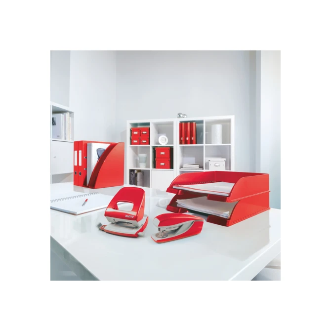 Ringband Leitz WOW A4 maxi 2-rings D-mechaniek 25mm rood