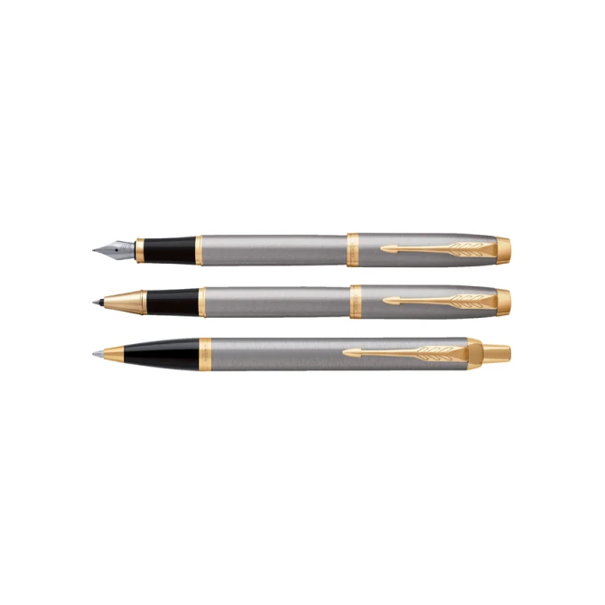 Rollerpen Parker IM brushed metal GT fijn