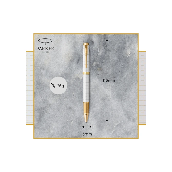 Rollerpen Parker IM Premium pearl GT fijn