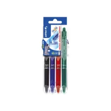 Rollerpen PILOT friXion clicker medium basis assortt Set2Go à  4 stuks