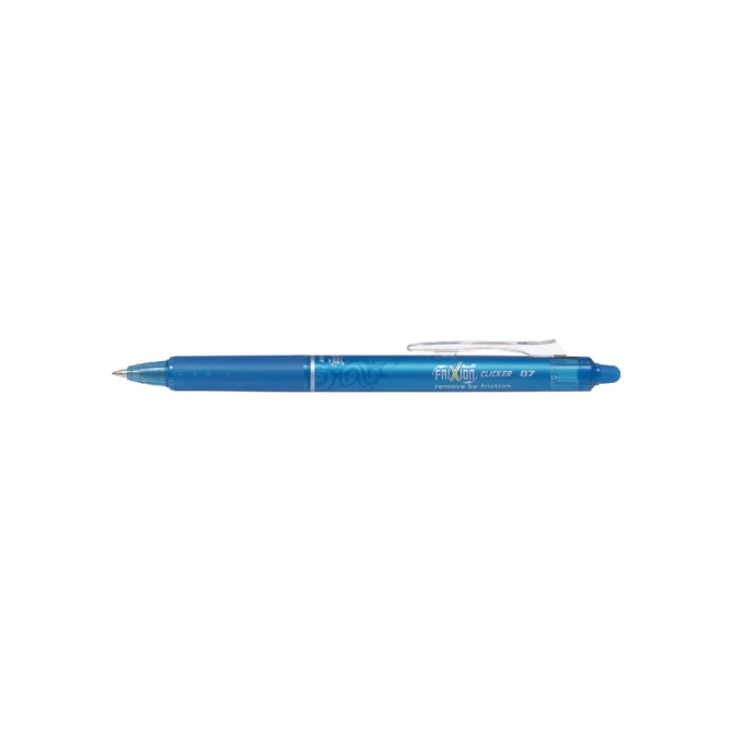 Rollerpen PILOT friXion clicker medium lichtblauw