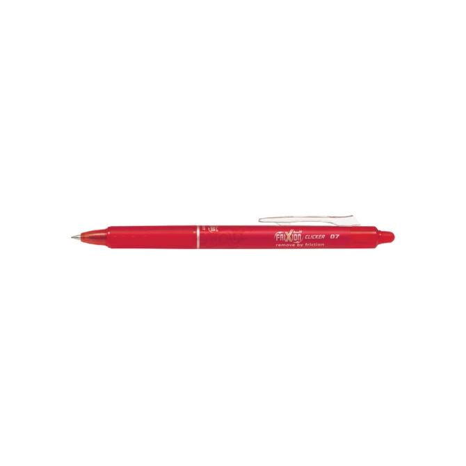 Rollerpen PILOT friXion clicker medium rood