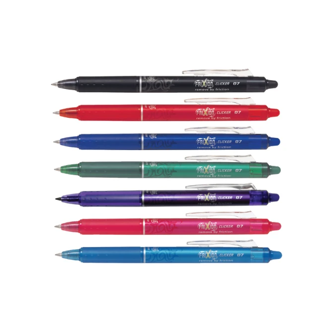 Rollerpen PILOT friXion clicker medium zwart