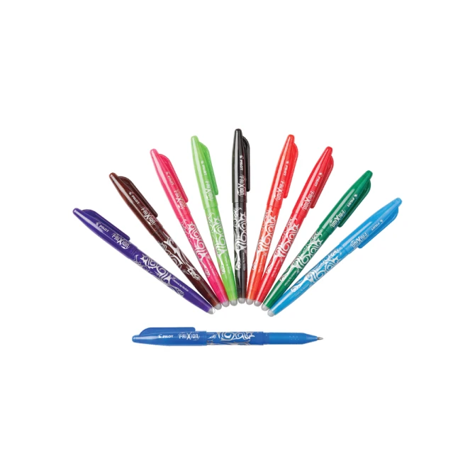 Rollerpen PILOT friXion medium zwart blister à 3 stuks