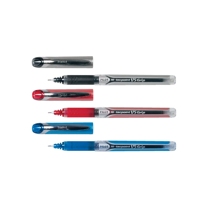 Rollerpen PILOT Hi-Tecpoint V5 Grip fijn blauw