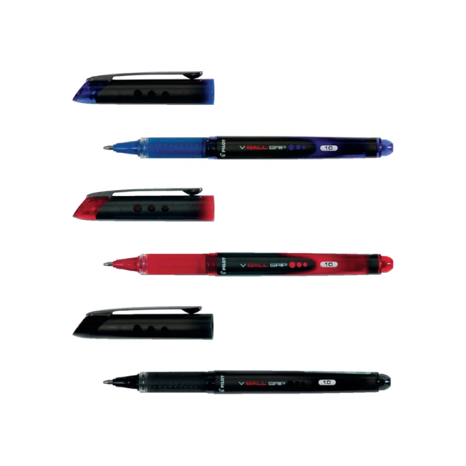 Rollerpen PILOT V-Ball grip breed rood