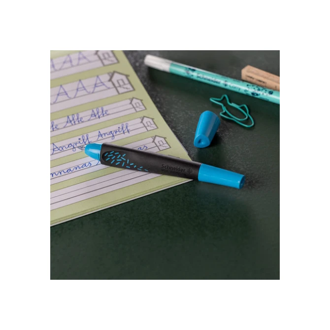 Rollerpen Schneider Breeze medium zwart/blauw