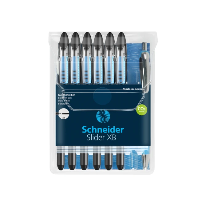 Rollerpen Schneider Slider Basic XB zwart + 1 gratis Rave balpen