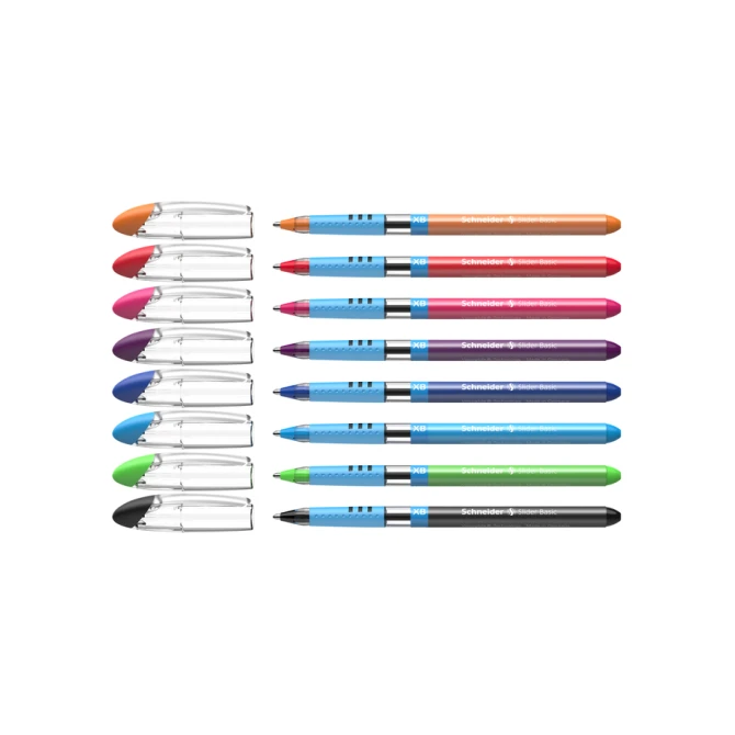 Rollerpen Slider Basic Colours extra breed etui à 8 stuks