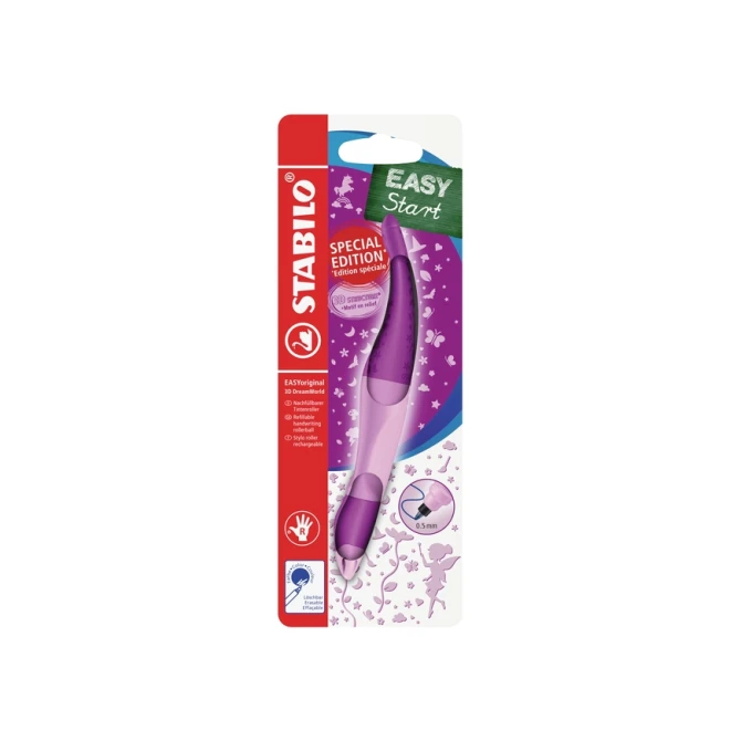 Rollerpen STABILO Easyoriginal rechtshandig 3D DreamWorld medium roze