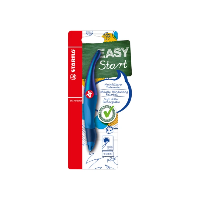 Rollerpen STABILO Easyoriginal rechtshandig hologr ed M blauw blister