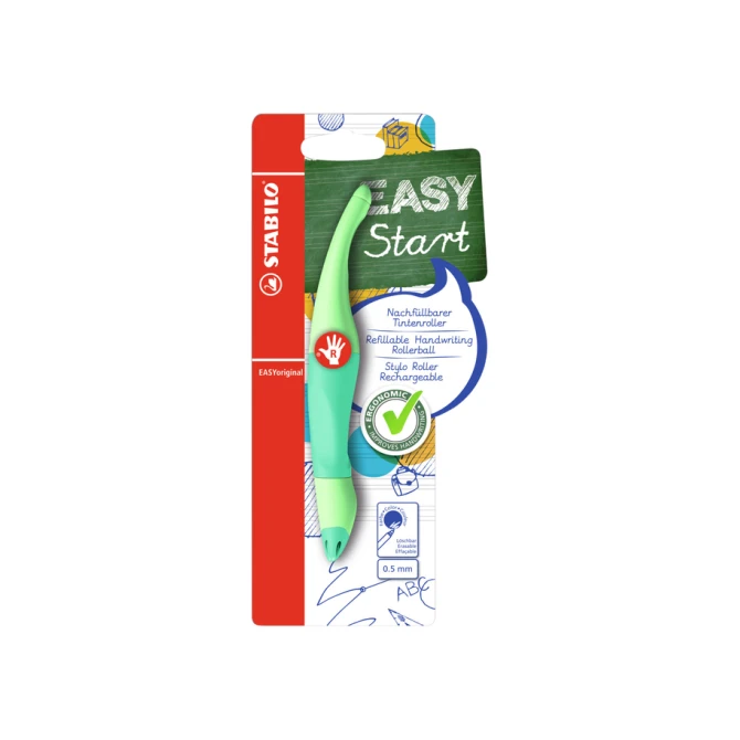 Rollerpen STABILO Easyoriginal  rechtshandig medium pastel vleugje mint blister à 1 suk