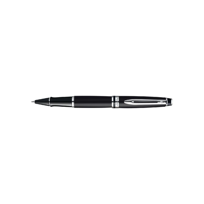 Rollerpen Waterman Expert black lacquer CT fijn