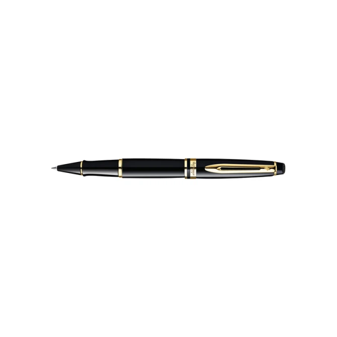 Rollerpen Waterman Expert black lacquer GT fijn