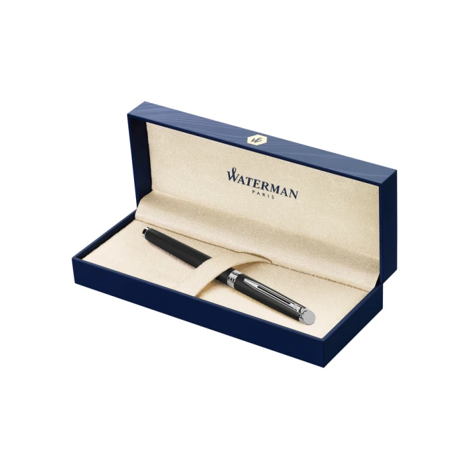 Rollerpen Waterman Hémisphère matte black CT fijn