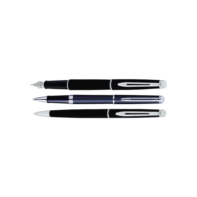 Rollerpen Waterman Hémisphère matte black CT fijn
