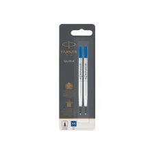 Rollerpenvulling Parker Quink medium blauw blister à 2 stuks