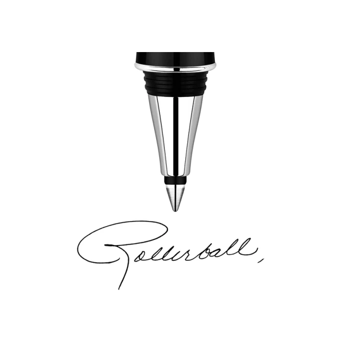 Rollerpenvulling Parker Quink medium zwart blister à 2 stuks