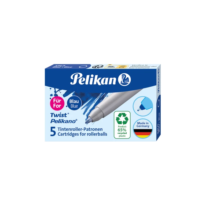 Rollerpenvulling Pelikan ECO KM/5 blauw 0,3mm