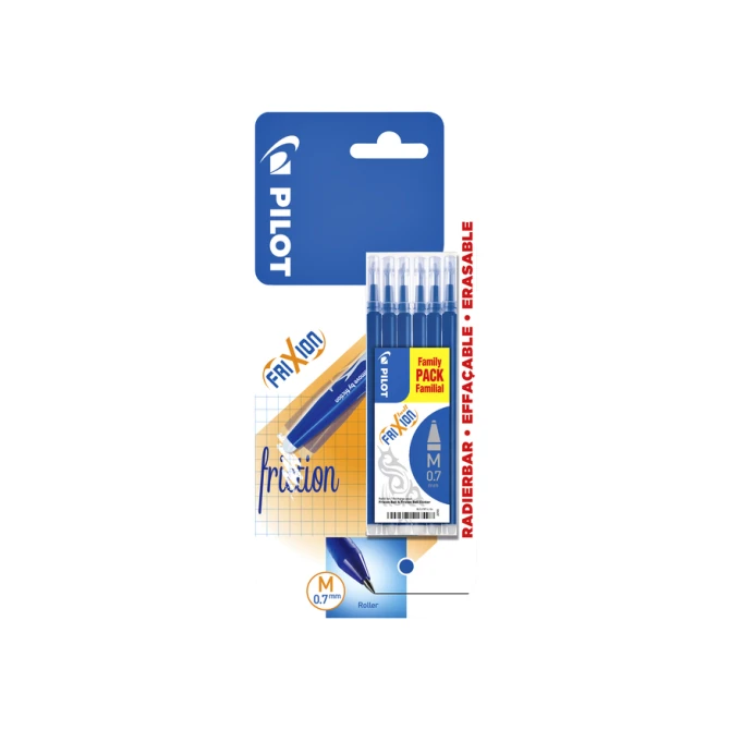 Rollerpenvulling Pilot friXion medium blauw 6 stuks