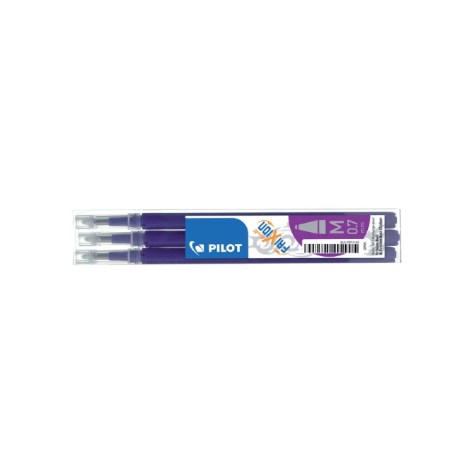 Rollerpenvulling PILOT friXion medium violet set à 3 stuks