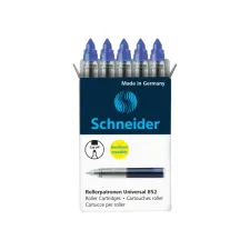 Rollerpenvulling Schneider 852 medium blauw 5 stuks