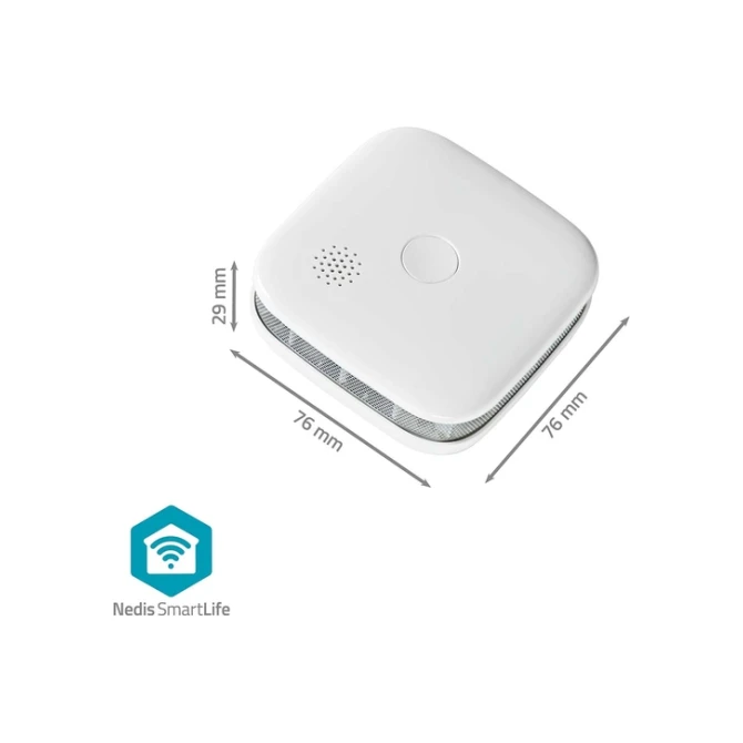 Rookmelder Nedis Smartlife Wifi 10 jaar sensor wit