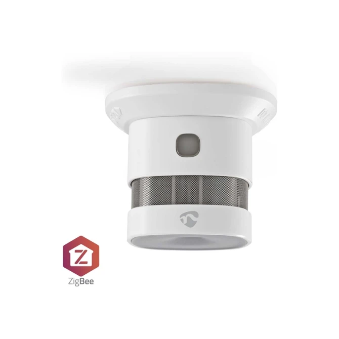Rookmelder Nedis Smartlife Zigbee 3.0 Wifi 10 jaar sensor wit
