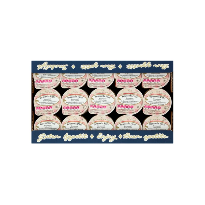 Roompaté Les Gourmands Brussels 45x25 gram cupjes