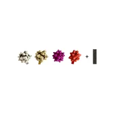 Rozetten Haza 50mm glitter assorti