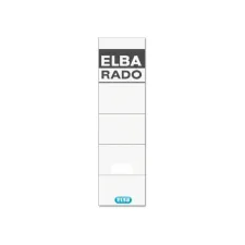 Rug-insteekkaart Elba Rado breed 44x159mm wit 10 stuks