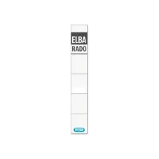 Rug-insteekkaart Elba Rado smal 24x159mm wit 10 stuks