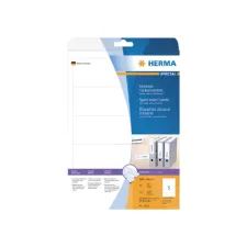 Rug-insteekkaart HERMA 5032 breed 54x190mm wit 25 vel