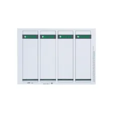 Rug-insteekkaart Leitz breed 56x190mm wit 100 stuks