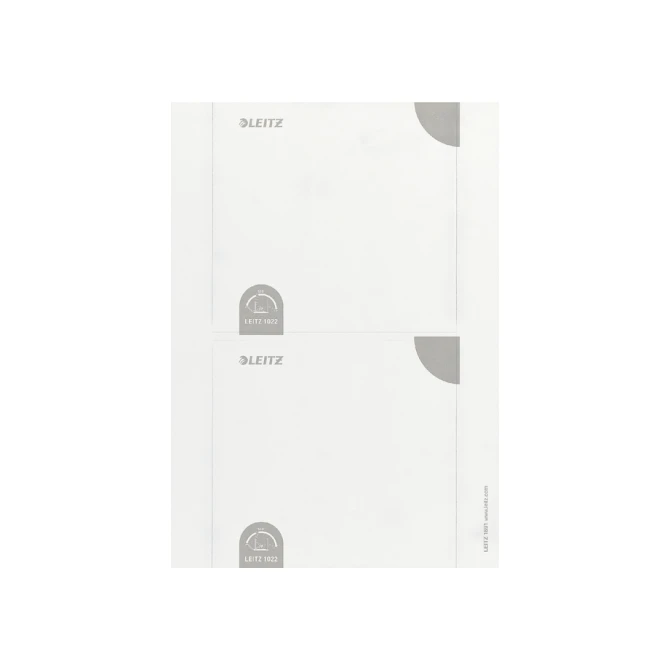 Rug-insteekkaart Leitz breed 56x190mm wit 100 stuks
