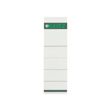 Rug-insteekkaart Leitz breed 57x191mm karton grijs 10 stuks