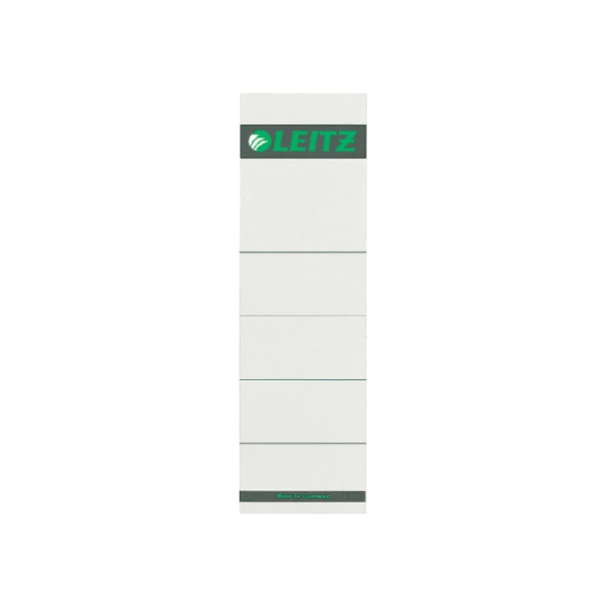 Rug-insteekkaart Leitz breed 57x191mm karton grijs 10 stuks