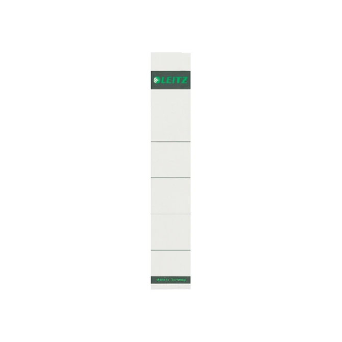 Rug-insteekkaart Leitz smal 32x191mm grijs 10 stuks