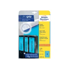 Rugetiket Avery breed 61x192mm zelfklevend blauw