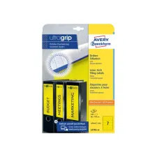 Rugetiket Avery Zweckform smal 38x192mm zelfklevend geel