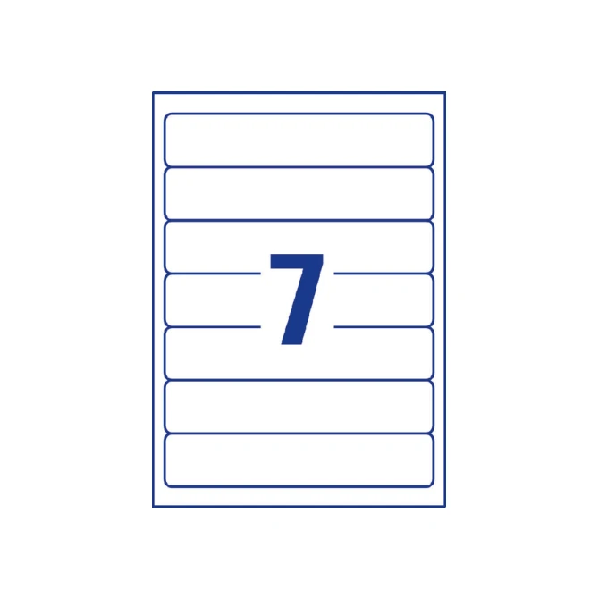 Rugetiket Avery Zweckform smal 38x192mm zelfklevend wit