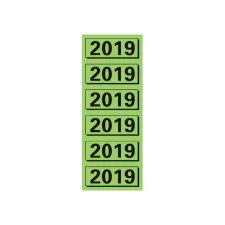 Rugetiket Elba 2019 57x25mm groen 120 stuks