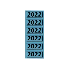 Rugetiket Elba 2022 57x25mm blauw
