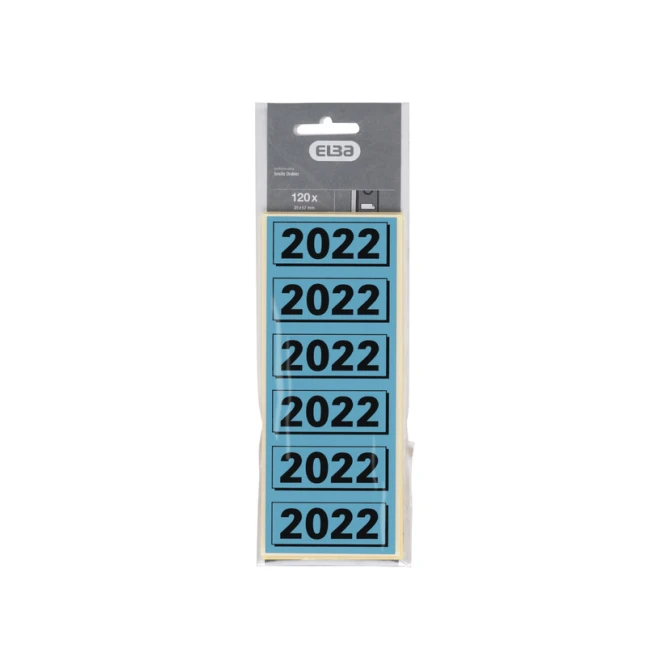 Rugetiket Elba 2022 57x25mm blauw