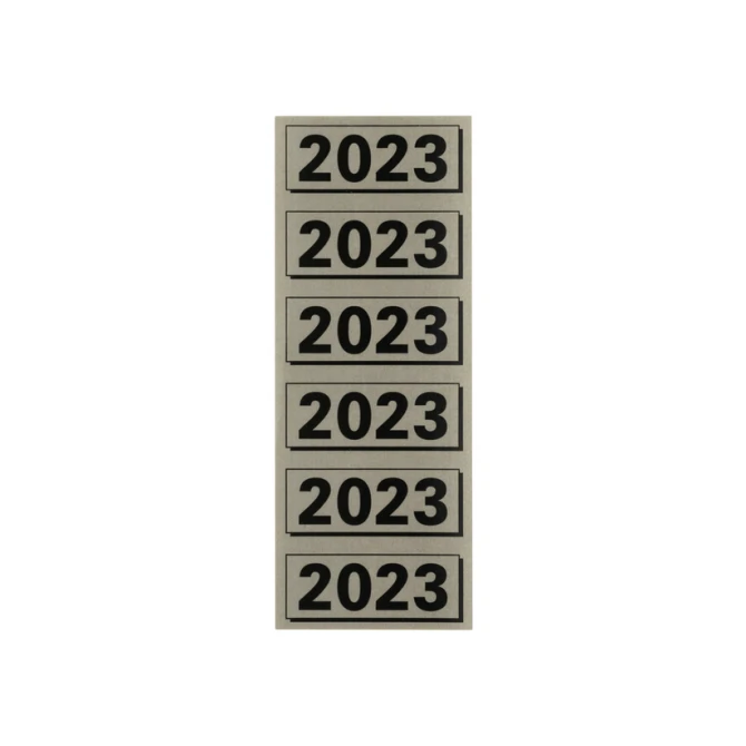 Rugetiket Elba 2023 57x25mm grijs