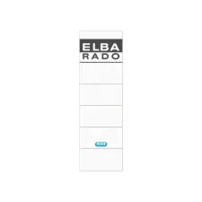 Rugetiket Elba breed 59x190mm zelfklevend wit/grijs 10 stuks