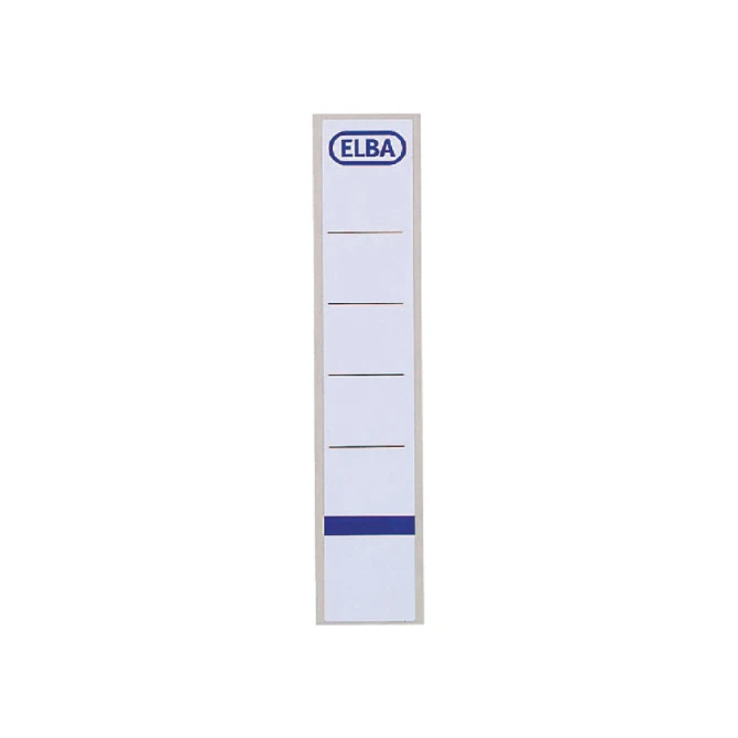 Rugetiket Elba smal 34x190mm zelfklevend wit/blauw 10 stuks